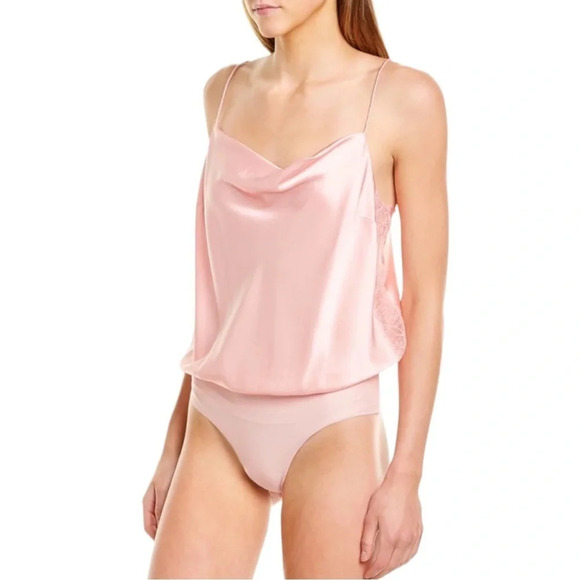 Cami NYC Autie Camisole Silk Blend Bodysuit in Blossom Pink NEW Sleeveless - Picture 5 of 9